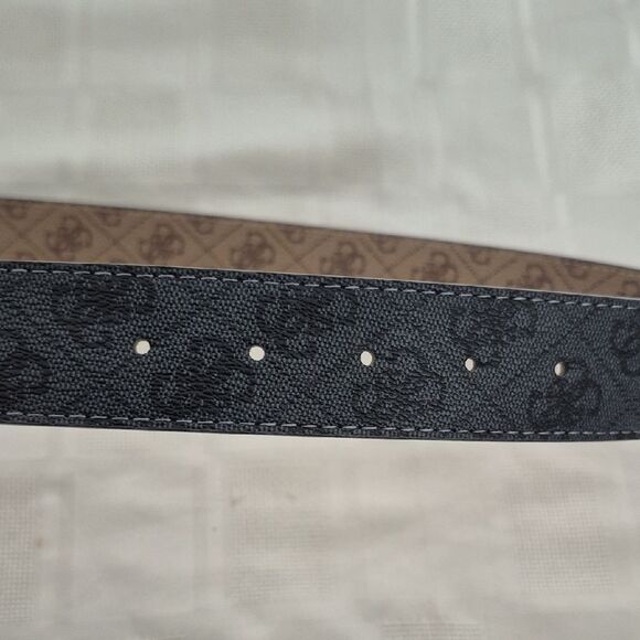 Guess Black Belt with Gold Logo Buckle - Picture 8 of 16